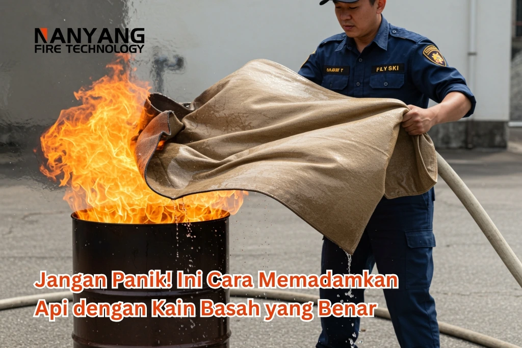 Jangan Panik! Ini Cara Memadamkan Api dengan Kain Basah yang Benar